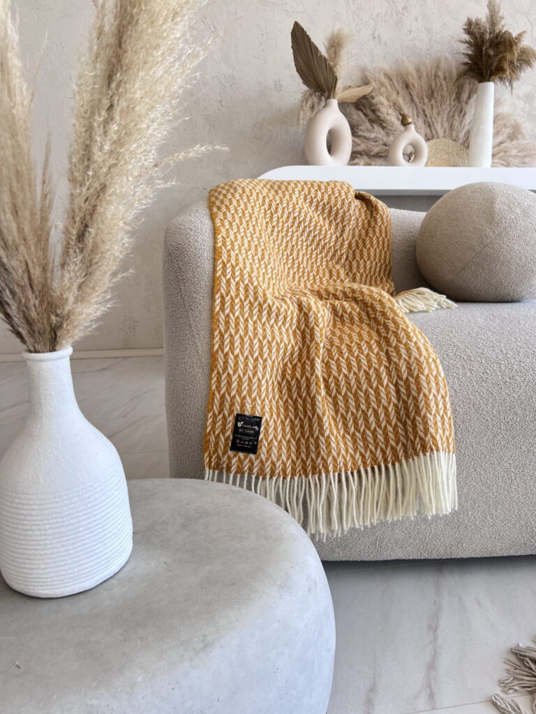 Woolland NEW ZEALAND Luxury 100% Wool Blanket SUNNY 140x200