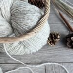 50% dog 50% sheep wool LIGHT GREY - 1kg