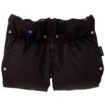 Zaffiro natural wool gloves for stroller GRAPHITE