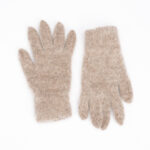 Fingerless women's angora wool gloves ROSE