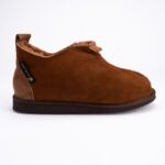 WoolLando men's genuine fur suede leather brown boots