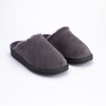 WoolLando men's genuine fur suede leather slippers