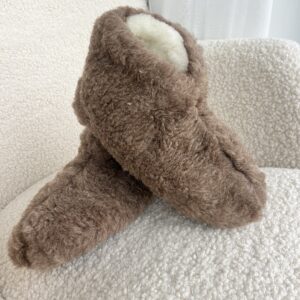 Camel fleece warm sheepskin boots