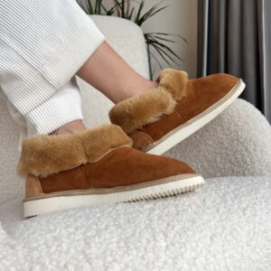 Fur slippers