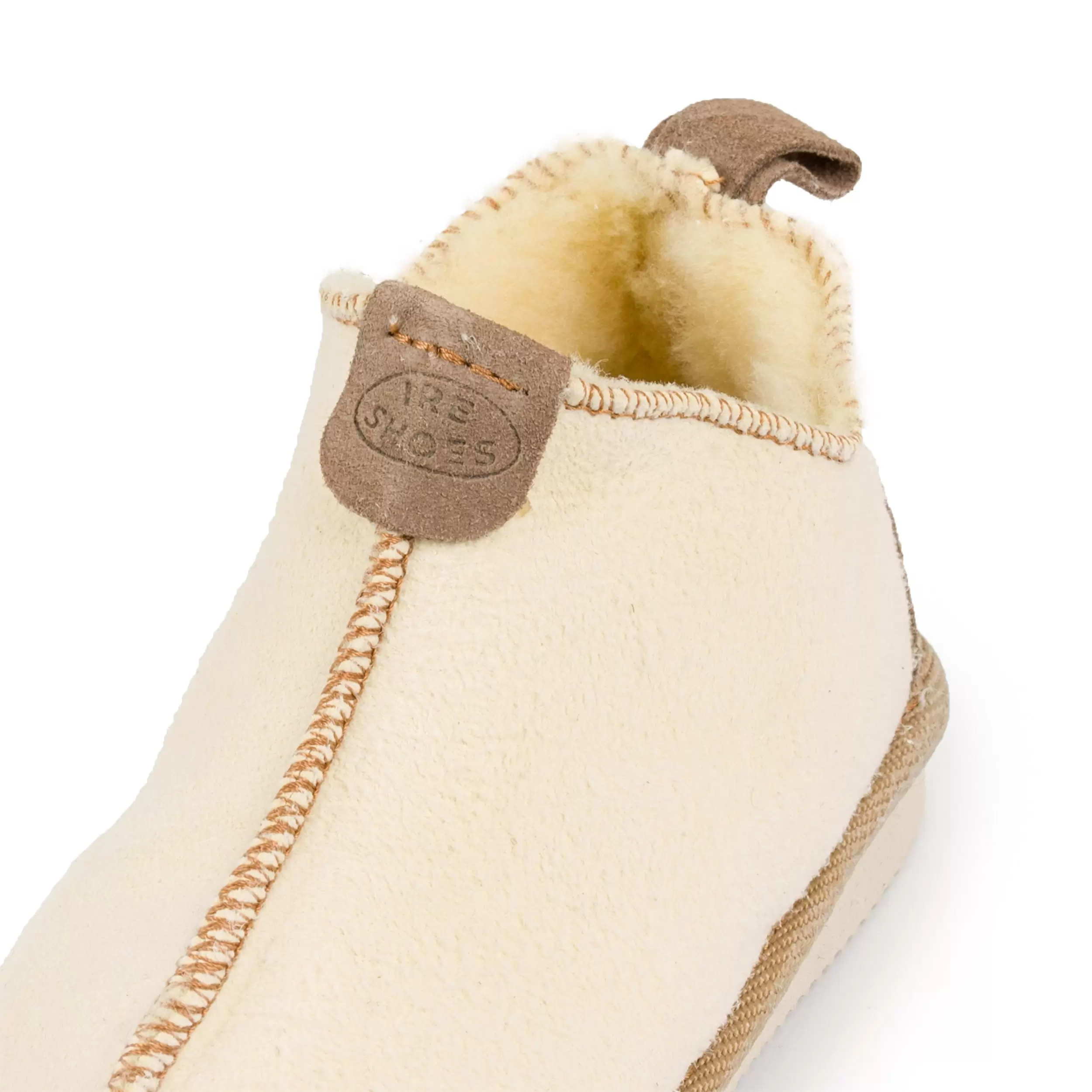 Children's white suede leather sheepskin sheepskin boots