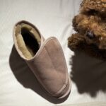 WoolLando women's genuine fur leather velcro fastening boots