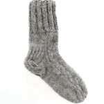 WoolLando natural sheep - dog wool socks HAND MADE EMBER