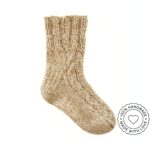 WoolLando natural sheep - dog wool socks HAND MADE EARTH