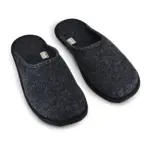 WoolLando natural wool felted slippers MUSTJA