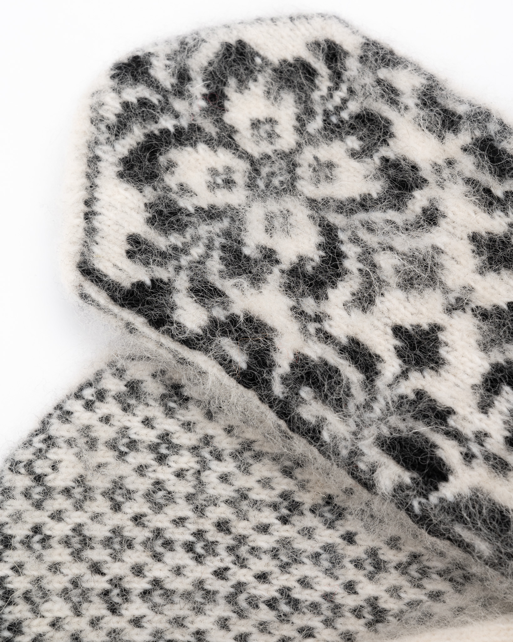 Women's merino wool gloves WHITE FROST