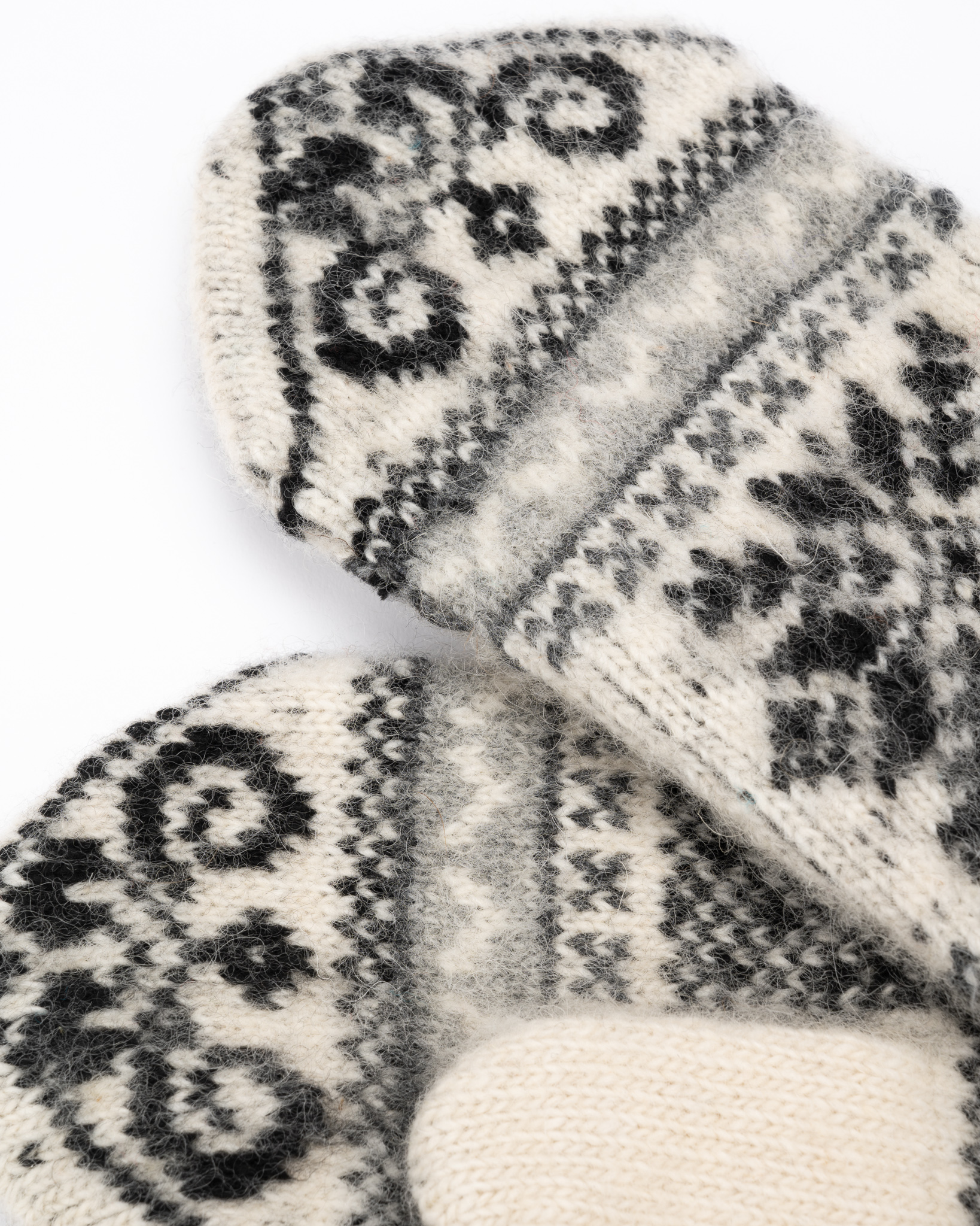 Women's merino wool gloves WHITE WINTER