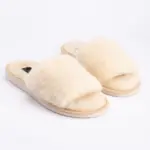 WoolLando natural merino wool white slippers