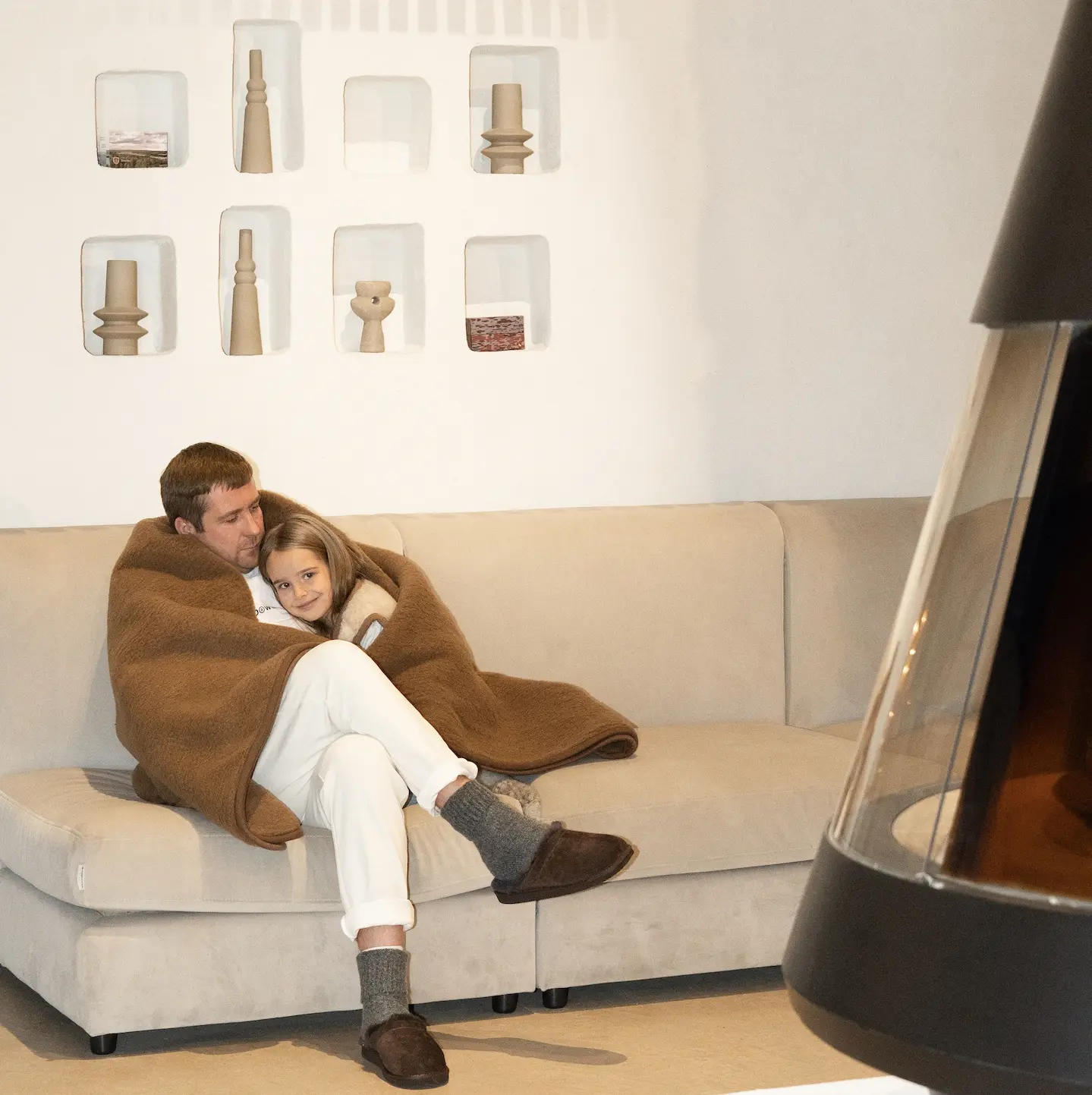 WoolLando natural camel wool lightweight blanket - duvet