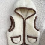 Children's merino wool hooded vest