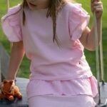 Muslin pink cotton blouse LITTLE BEAN