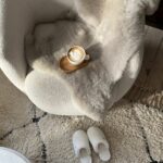 Natural tanned thick grey merino sheepskin 80×120cm