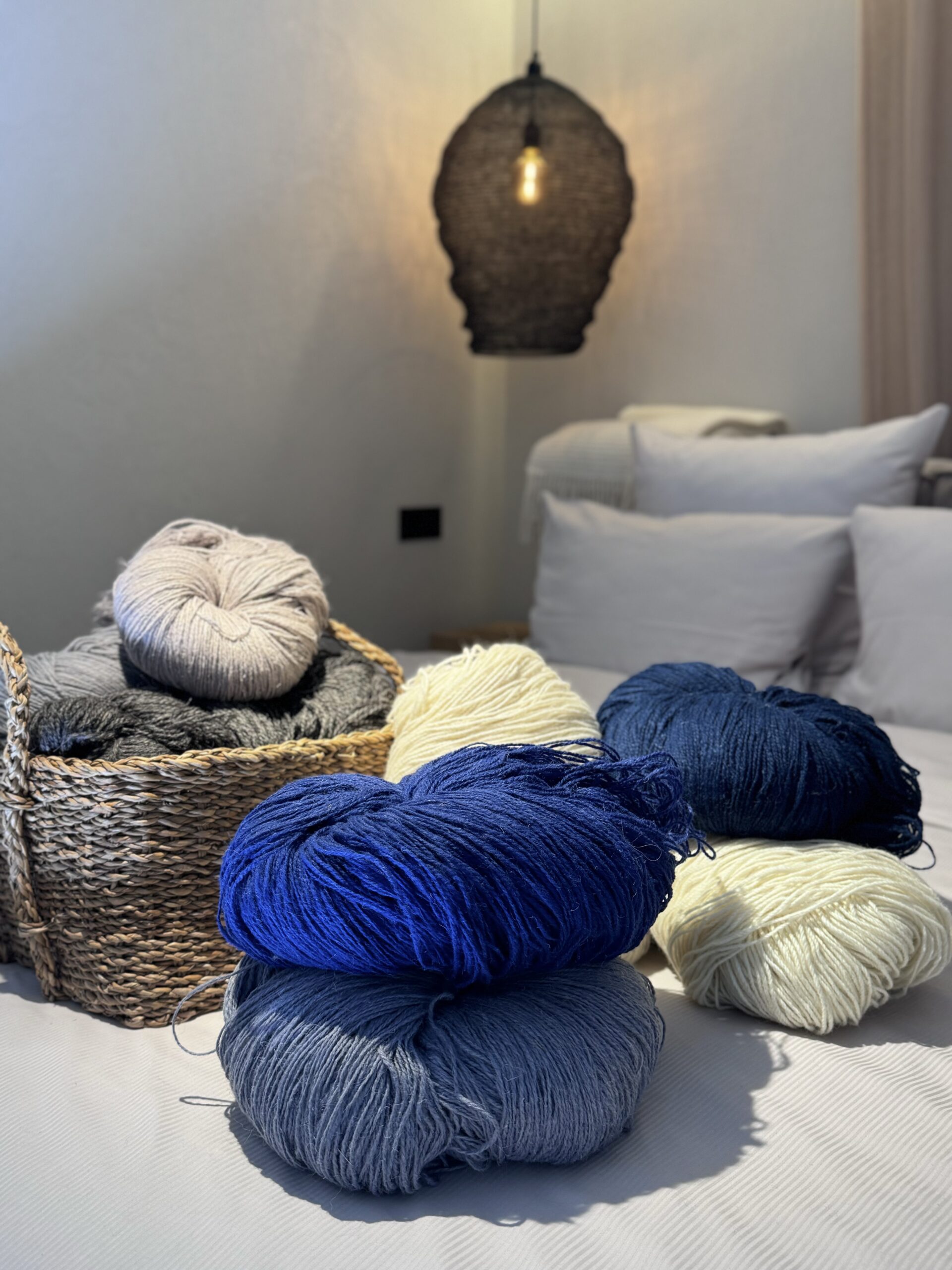 100% sheep wool yarn set NATURAL COLOURS - 10kg