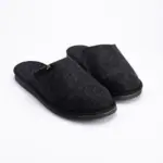 WoolLando men’s felted slippers made of natural wool – CHARCOAL