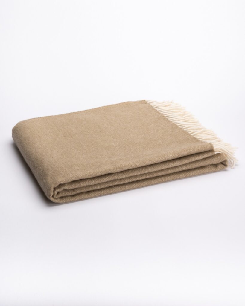 WoolLando 100% NEW ZEALAND wool luxury blanket SAND