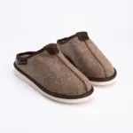 WoolLando slip-on natural wool felted slippers MARIOS