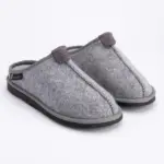 WoolLando men’s felted slippers made of natural wool – MIST