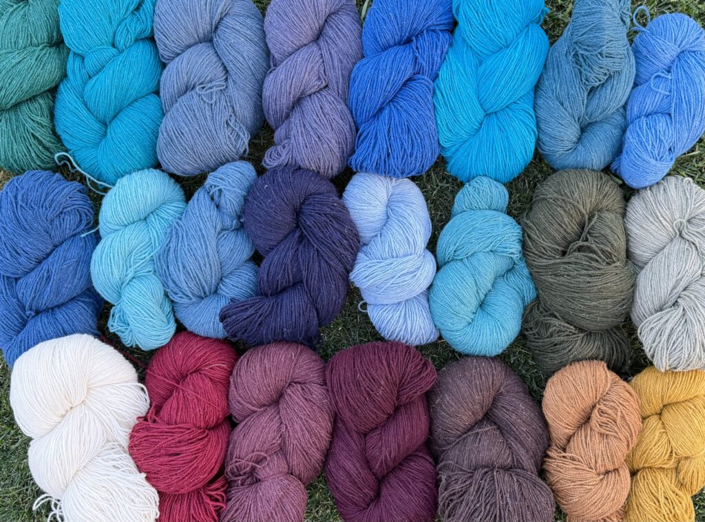 100% sheep wool yarn set COLOURED - 10kg