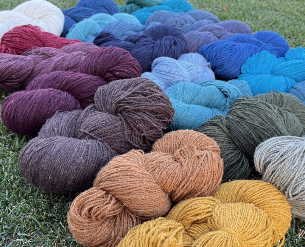 100% sheep wool yarn set - BRIGHT COLOURS - 10kg