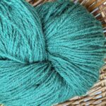 100% natural sheep wool yarn TURQOUSE GREEN - 1kg
