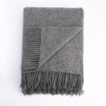 WoolLando 100% NEW ZEALAND wool luxury blanket GREY