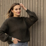 Women’s mohair wool sweater KHAKI
