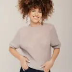 Women’s light and fluffy mohair wool sweater MOON