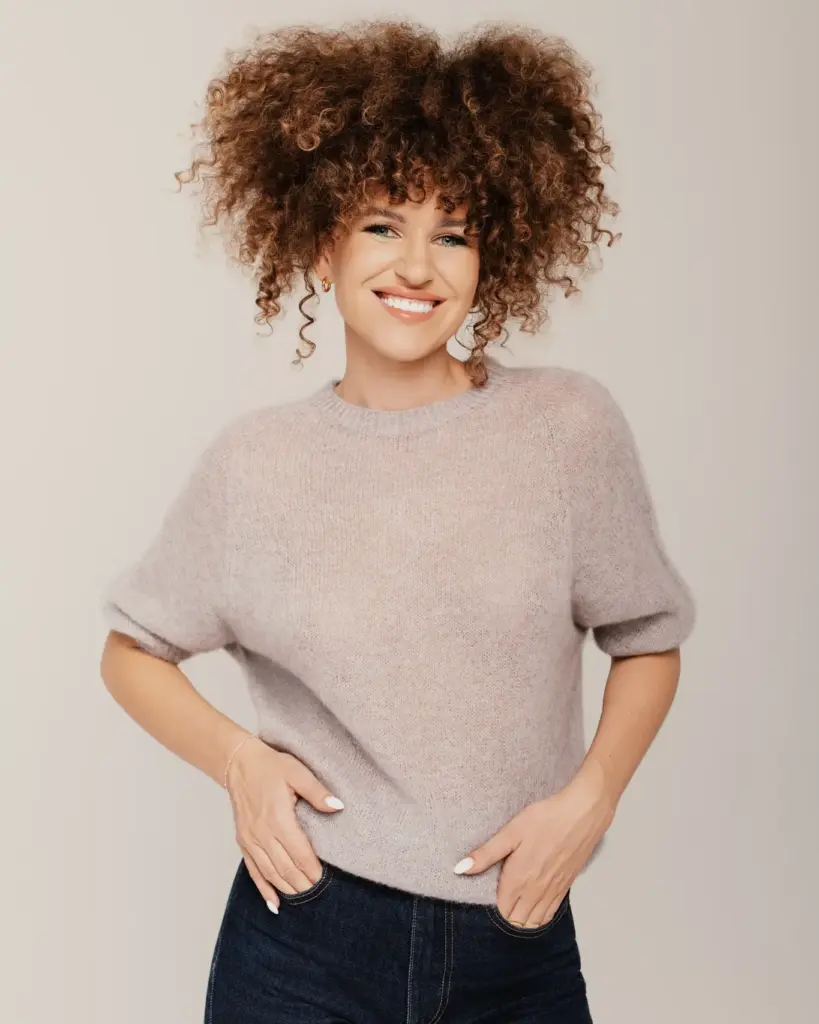 Women’s light and fluffy mohair wool sweater MOON