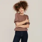 Women’s light and fluffy mohair wool sweater FAIRY TALE