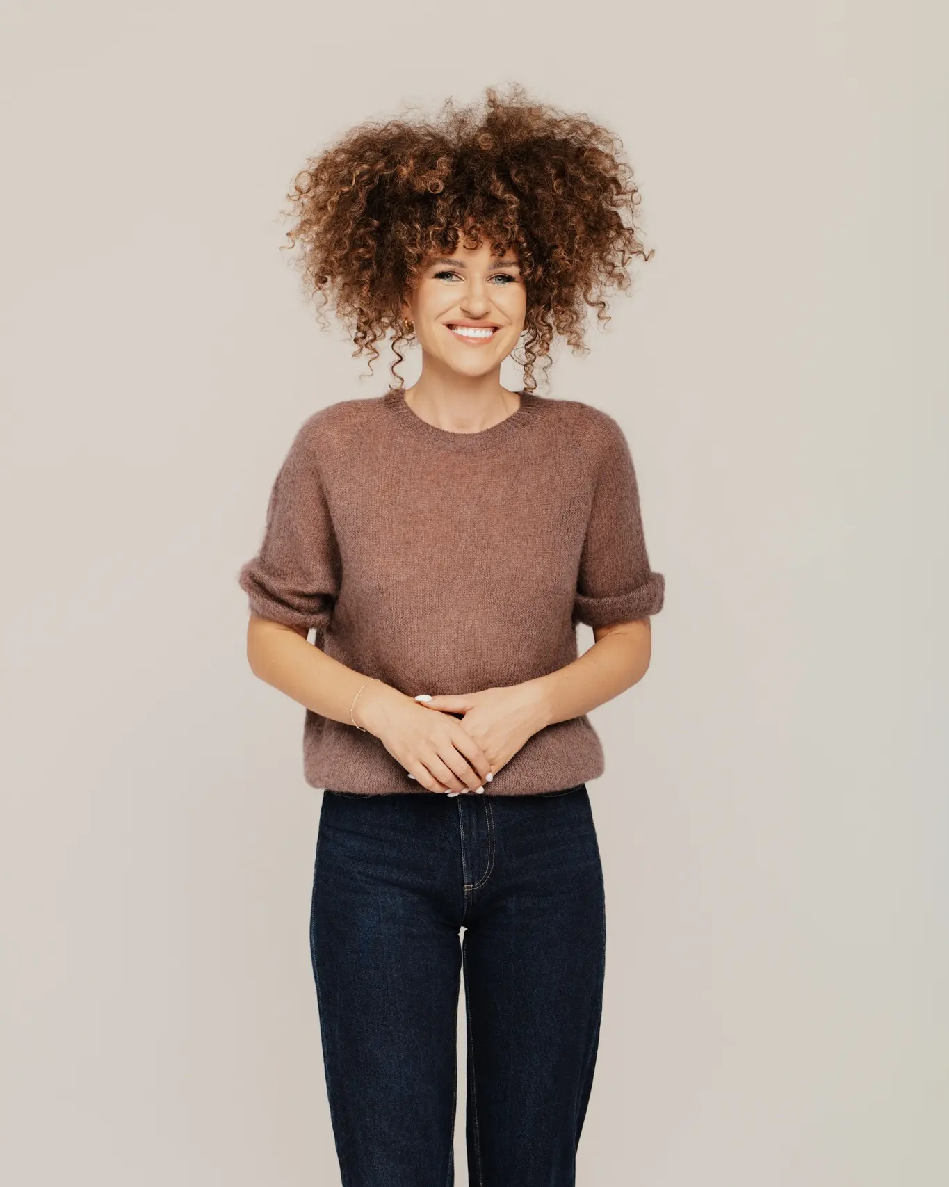 Women’s light and fluffy mohair wool sweater FAIRY TALE