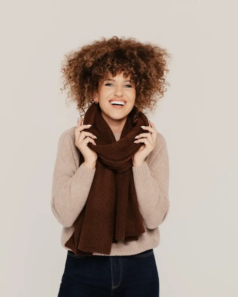 Warm Scarf with Natural Wool COZY