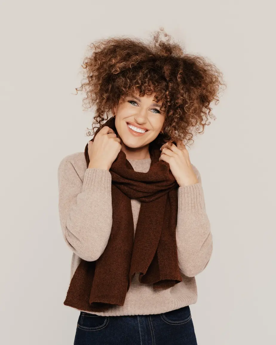 Warm Scarf with Natural Wool COZY