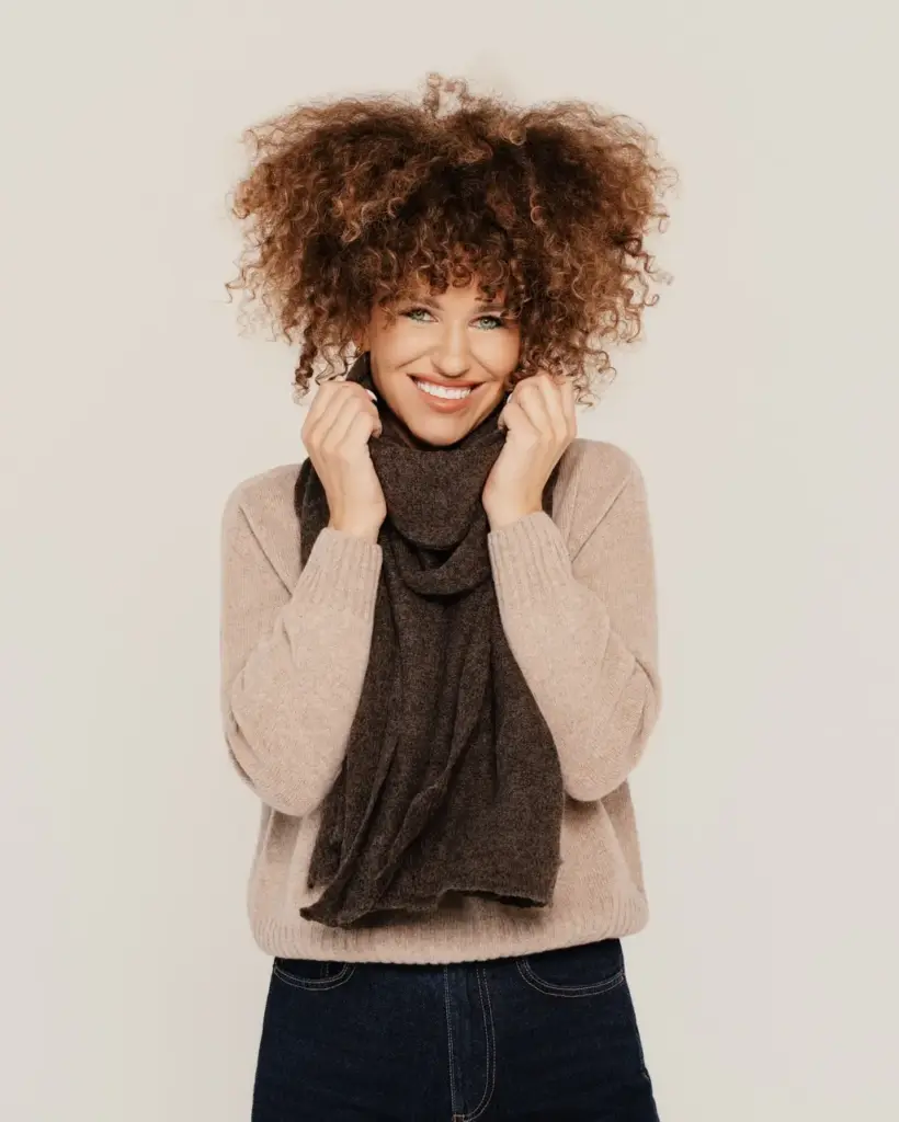 Warm Scarf with Natural Wool SNUG