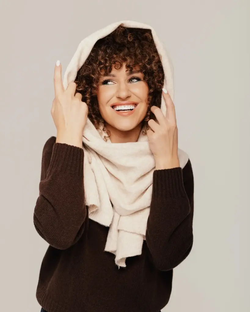 Warm Scarf with Natural Wool PURE