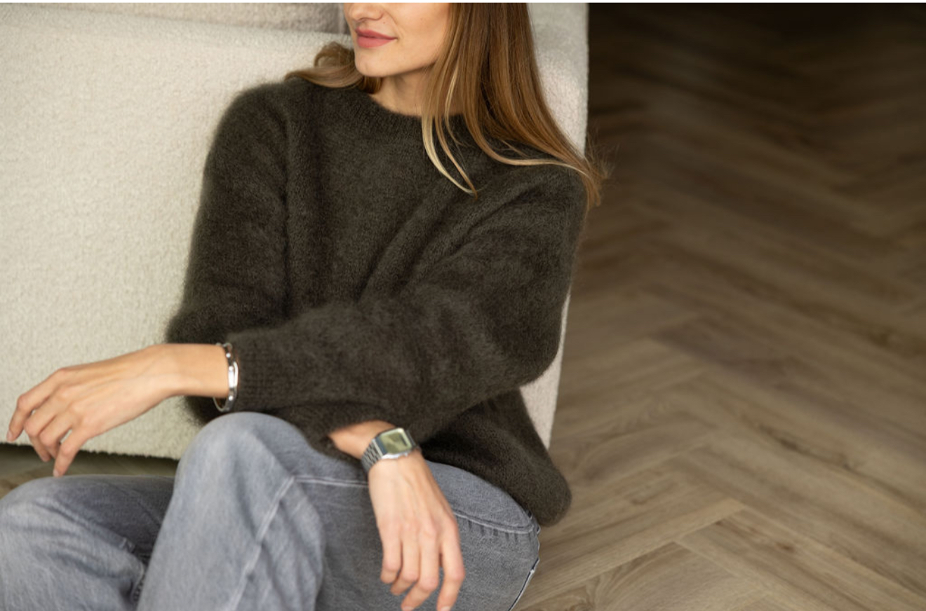 Women’s mohair wool sweater KHAKI