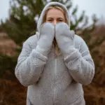 Zaffiro lambswool grey hooded jacket ZOYA UNISEX