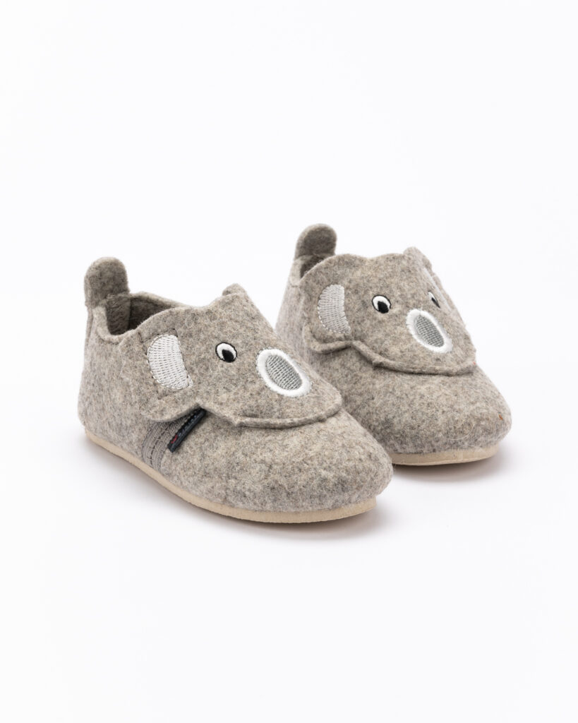 Children’s light natural wool felt boots KOALA