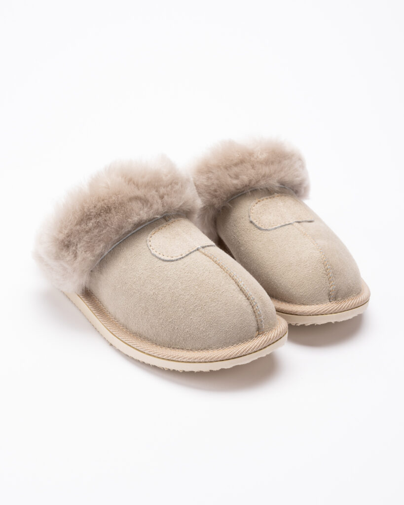 Women’s natural fur slip-on slippers RASA
