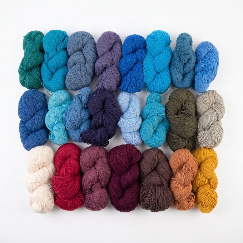 10 kg set of colorful sheep wool yarn, WoolLando