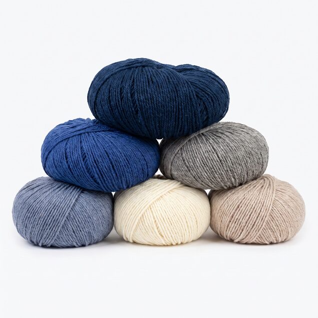 10 kg set of sheep wool yarns — assorted natural colors, WoolLando