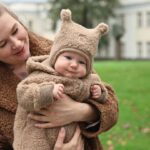 Children’s brownish lamb wool jumpsuit, Zaffiro