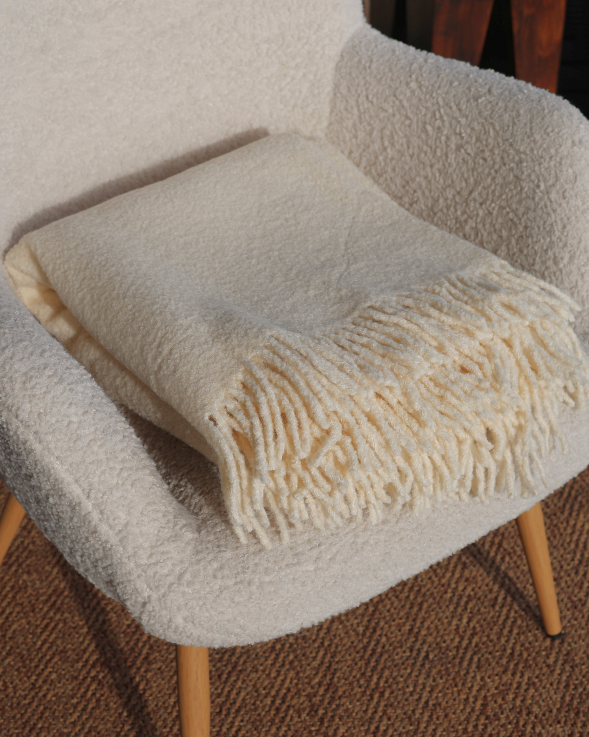 New Zealand sheep wool blanket BOUCLE, WoolLando