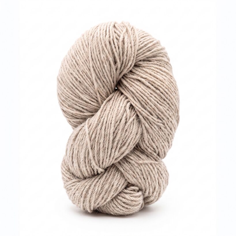 50% sheep wool, 50% dog wool yarn 1 kg – BROWN, WoolLando