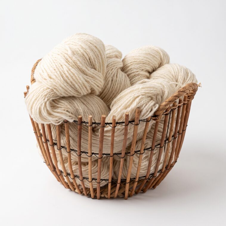 60% Siberian Husky Dog Wool, 40% Sheep Wool 1 kg – WHITE, WoolLando