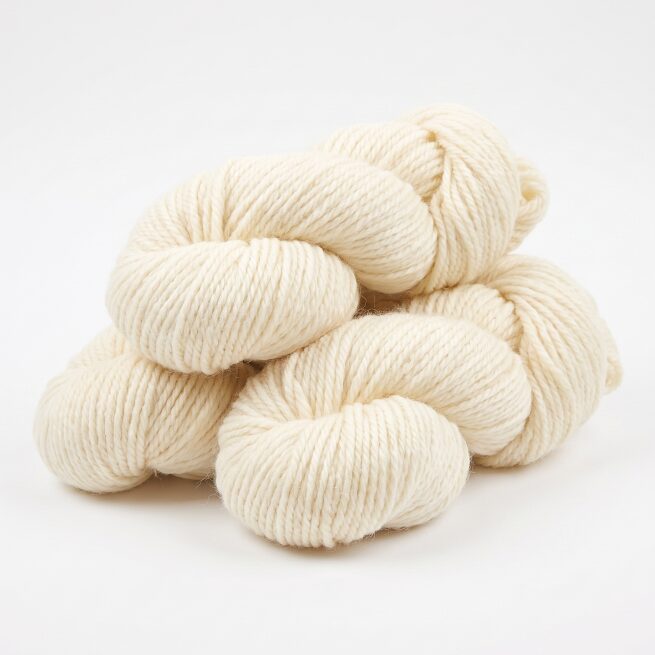 Alpaca wool yarn 100 g – WHITE, WoolLando