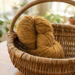 Sheep wool yarn 1 kg – MUSTARD BROWN, WoolLando